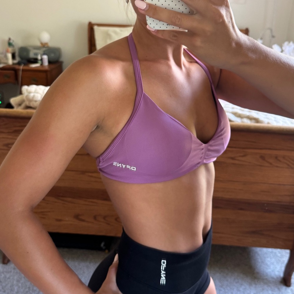 Dfyne impact strappy bra grape small - Picture 3 of 6